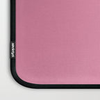 Bubble Gum Pink Solid Color Laptop Sleeve Gallery Image 3