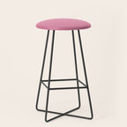 Bubble Gum Pink Solid Color Stool Gallery Image 1