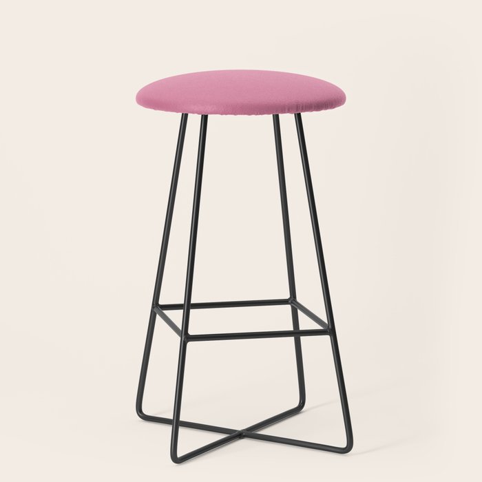 Bubble Gum Pink Solid Color Stool Gallery Image 1