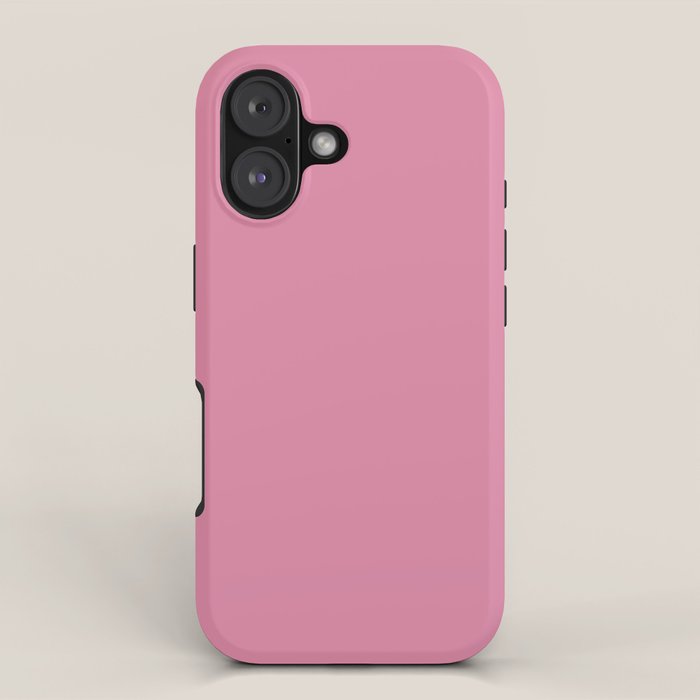 Bubble Gum Pink Solid Color iPhone Case Gallery Image 1