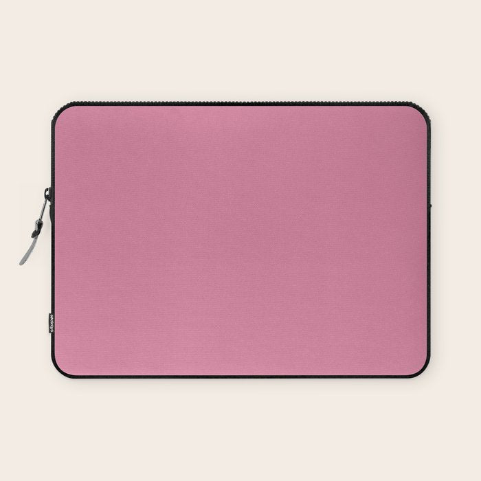 Bubble Gum Pink Solid Color Laptop Sleeve Gallery Image 1