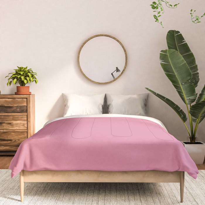 Bubble Gum Pink Solid Color Comforter Gallery Image 3