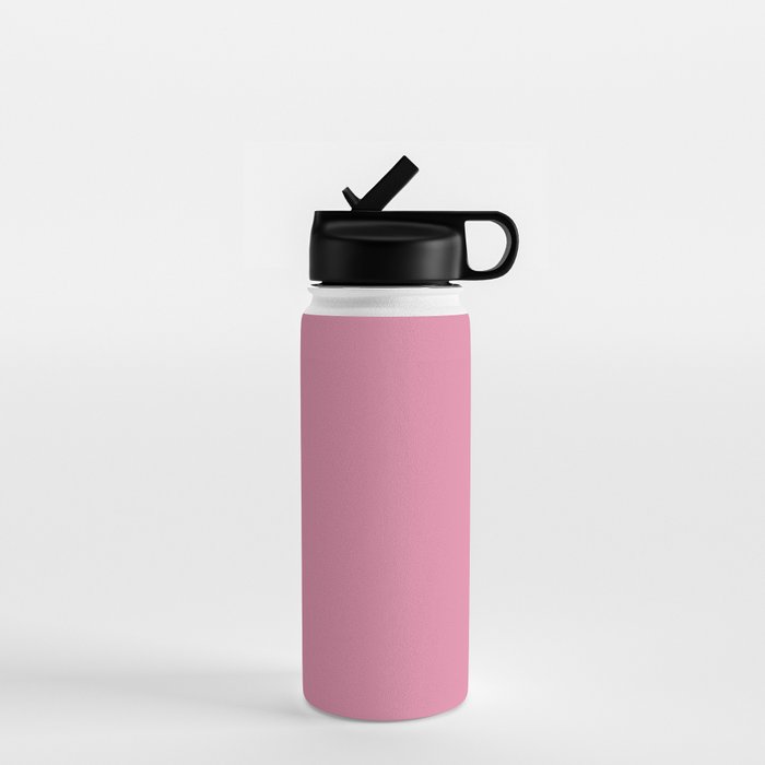 Bubble Gum Pink Solid Color Water Bottle Gallery Image 1