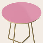 Bubble Gum Pink Solid Color Side Table Gallery Image 2