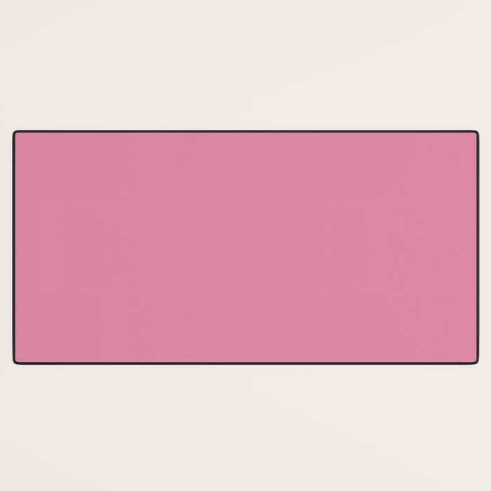 Bubble Gum Pink Solid Color Desk Mat Gallery Image 3