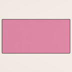 Bubble Gum Pink Solid Color Desk Mat Gallery Image 3