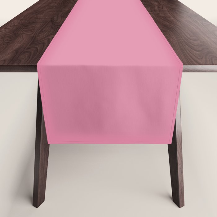 Bubble Gum Pink Solid Color Table Runner Gallery Image 1