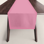 Bubble Gum Pink Solid Color Table Runner Gallery Image 1