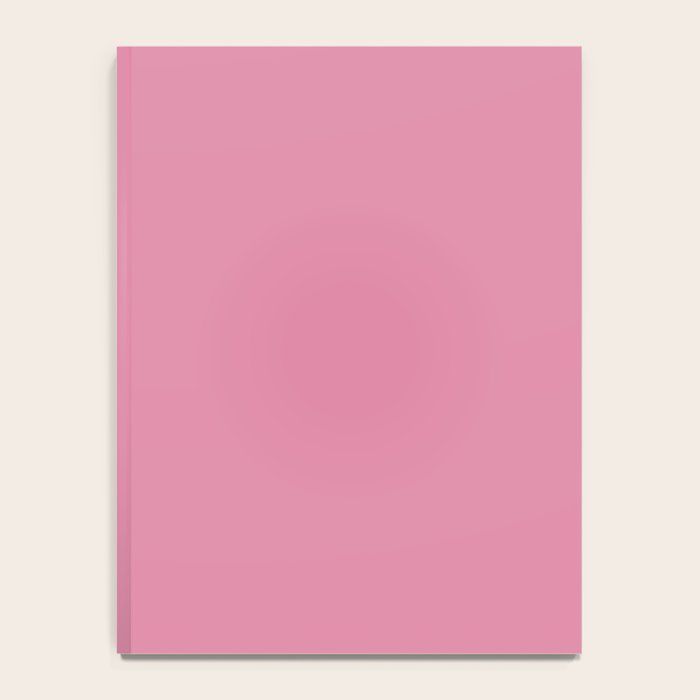 Bubble Gum Pink Solid Color Notebook Gallery Image 4