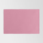 Bubble Gum Pink Solid Color Rug Gallery Image 2