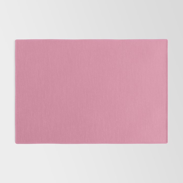 Bubble Gum Pink Solid Color Rug Gallery Image 2