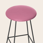 Bubble Gum Pink Solid Color Stool Gallery Image 2