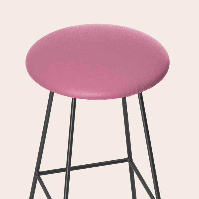 Bubble Gum Pink Solid Color Stool Gallery Image 2