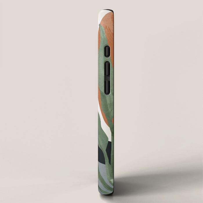 Abstract Art Tropical Leaves 10 iPhone Case Gallery Image 2