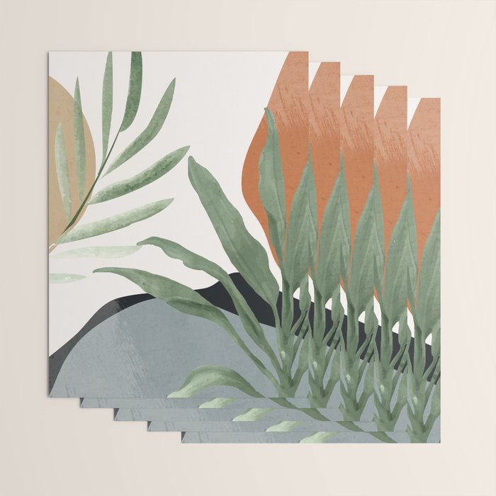 Abstract Art Tropical Leaves 10 Wrapping Paper Gallery Image 3