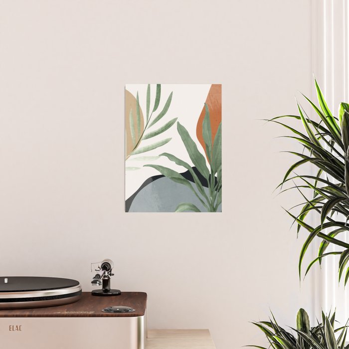 Abstract Art Tropical Leaves 10 Poster Gallery Image 2