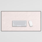 Elegant vintage blush pink french floral lace Desk Mat Gallery Image 1