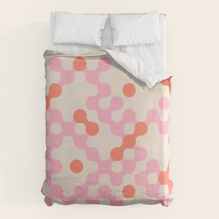 Circles: PATTERN 01 | The Peach Edition Duvet Cover Gallery Image 1