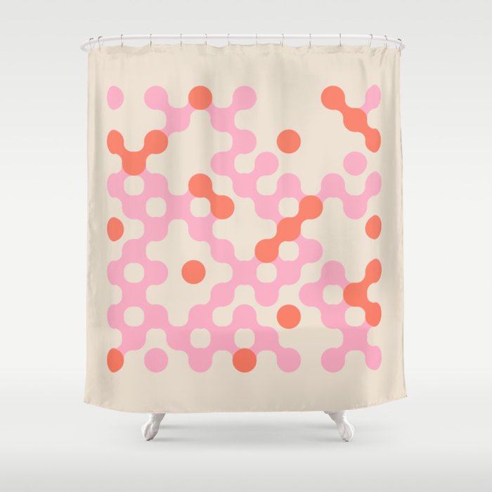 Circles: PATTERN 01 | The Peach Edition Shower Curtain Gallery Image 1