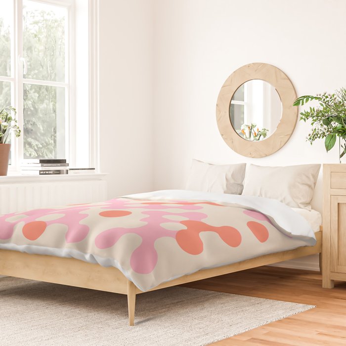 Circles: PATTERN 01 | The Peach Edition Duvet Cover Gallery Image 2