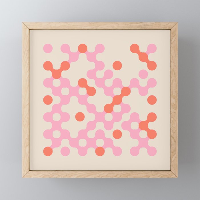 Circles: PATTERN 01 | The Peach Edition Mini Art Print Gallery Image 1