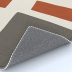 Abstract Shapes Burnt Orange Gray Blue Rug Gallery Image 4