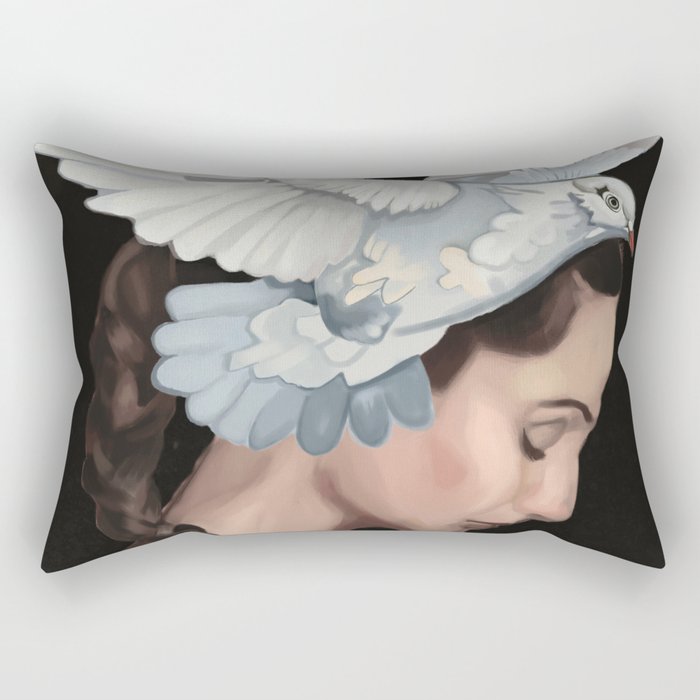 Dove 1 Rectangular Pillow Gallery Image 1