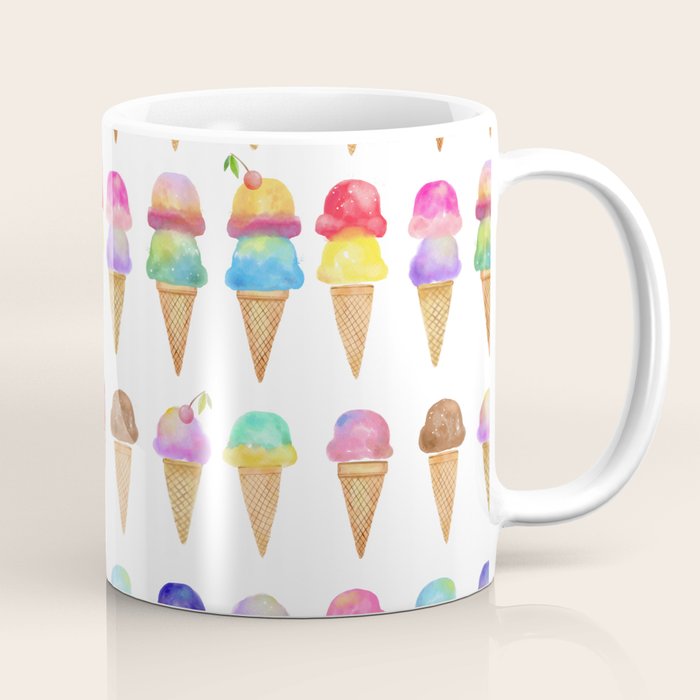 Summer Ice Cream Cones Coffee Mug Gallery Image 1