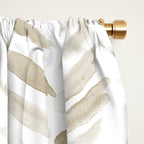 Boho herringbone in coffee shades - watercolor chevron  Window Curtain Gallery Image 2
