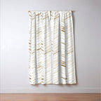 Boho herringbone in coffee shades - watercolor chevron  Window Curtain Gallery Image 3