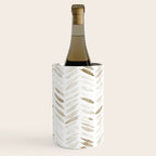 Boho herringbone in coffee shades - watercolor chevron  Wine Chiller Gallery Image 3