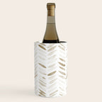 Boho herringbone in coffee shades - watercolor chevron  Wine Chiller Gallery Image 1
