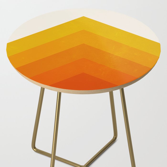 Chevron Waves: Retro Summer Edition Side Table Gallery Image 2