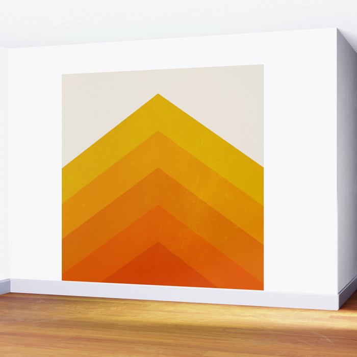 Chevron Waves: Retro Summer Edition Wall Mural Gallery Image 2