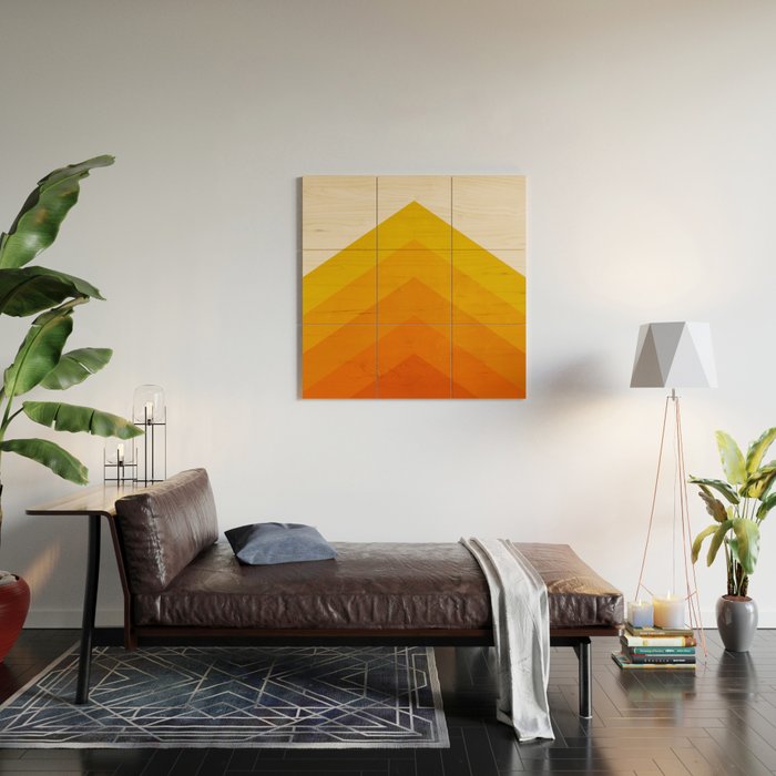 Chevron Waves: Retro Summer Edition Wood Wall Art Gallery Image 2