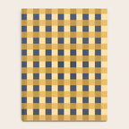 Checkered Multicolor Pattern XIV Yellow and Navy Blue Notebook Gallery Image 4