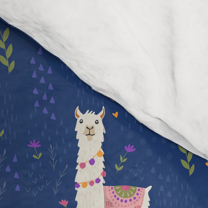 Llama on Blue Comforter Gallery Image 4