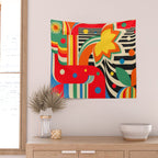Colorful Landscape Wall Tapestry Gallery Image 2