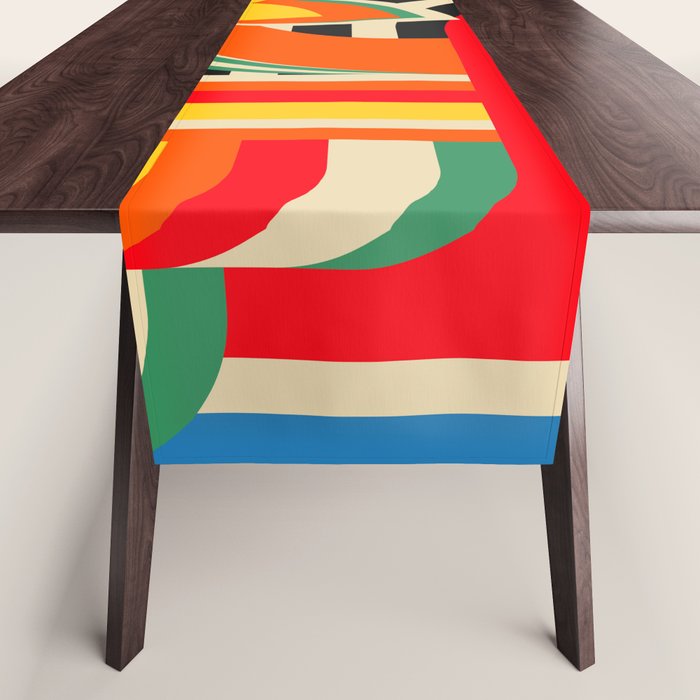 Colorful Landscape Table Runner Gallery Image 1