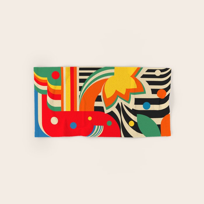 Colorful Landscape Bath Towel Gallery Image 1