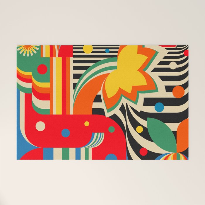 Colorful Landscape Welcome Mat Gallery Image 1