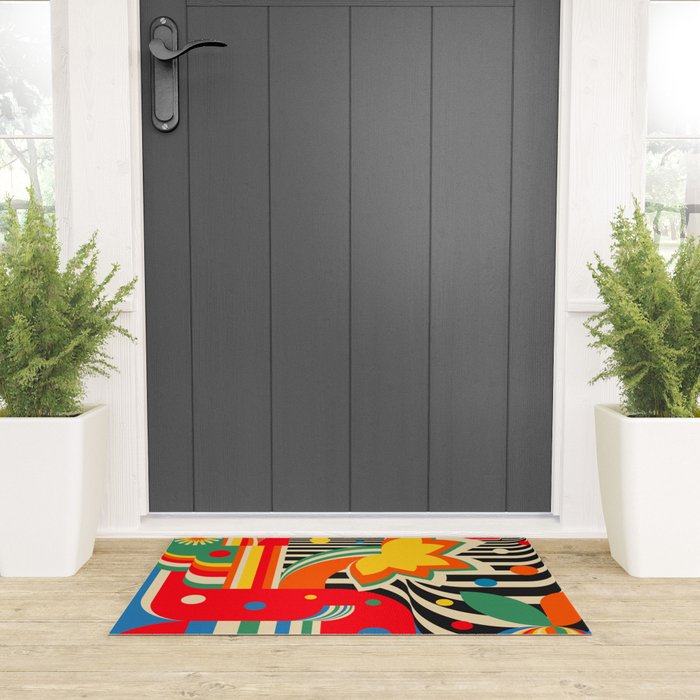 Colorful Landscape Welcome Mat Gallery Image 3