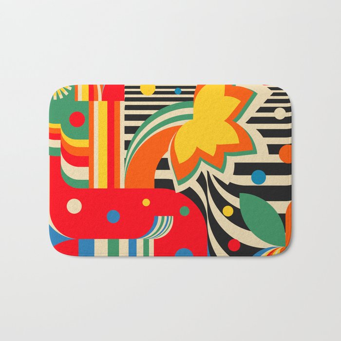 Colorful Landscape Bath Mat Gallery Image 1