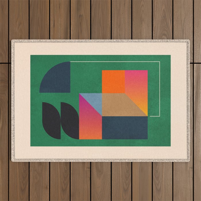 Geometric Abstraction 109 Outdoor Rug Gallery Image 1