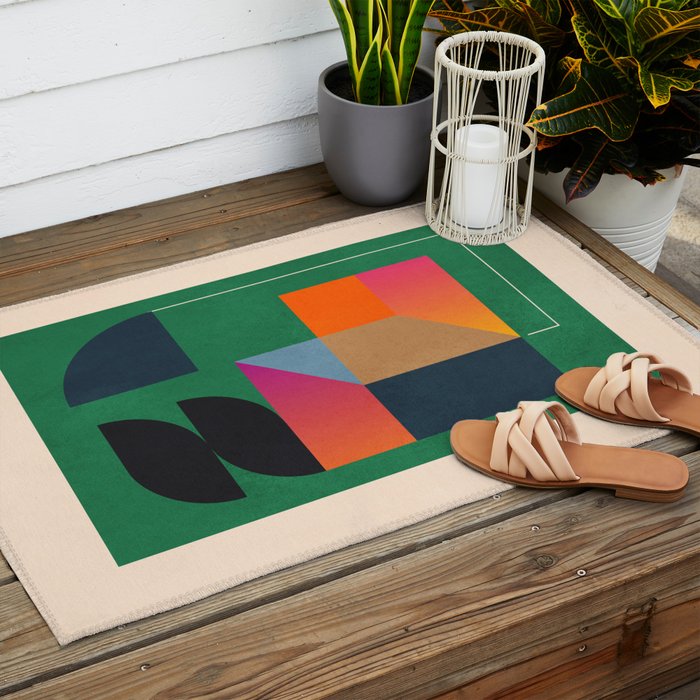 Geometric Abstraction 109 Outdoor Rug Gallery Image 2