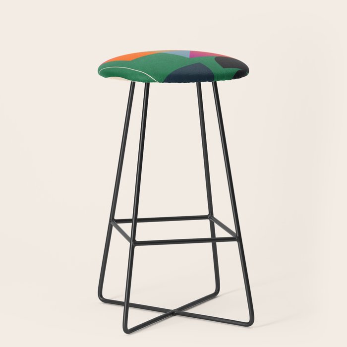 Geometric Abstraction 109 Stool Gallery Image 1