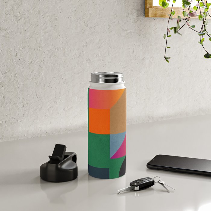 Geometric Abstraction 109 Water Bottle Gallery Image 4