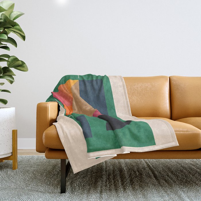 Geometric Abstraction 109 Throw Blanket Gallery Image 1