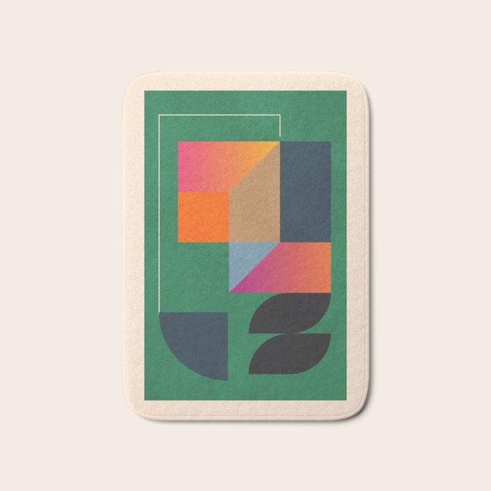 Geometric Abstraction 109 Bath Mat Gallery Image 1