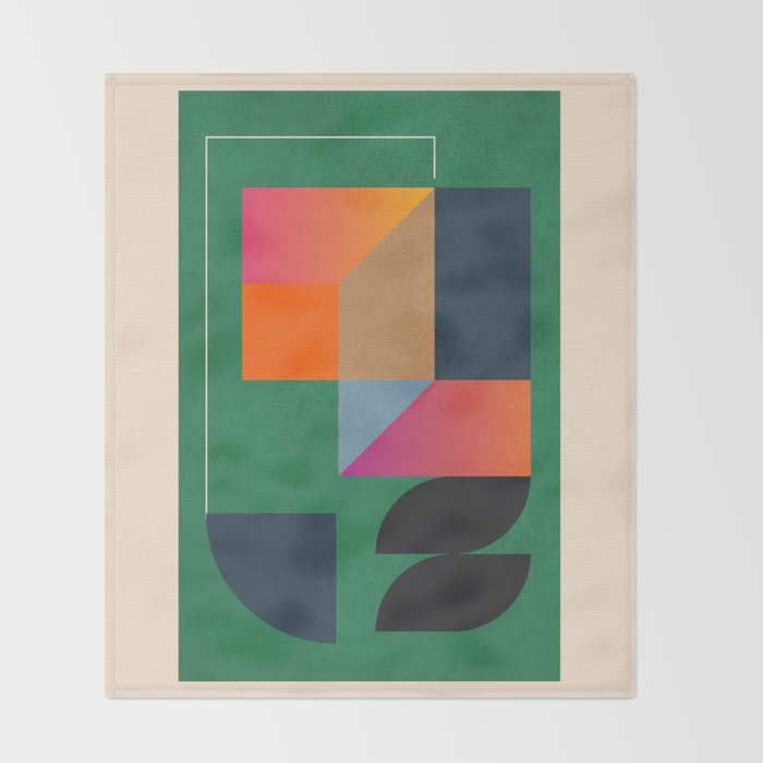 Geometric Abstraction 109 Throw Blanket Gallery Image 2